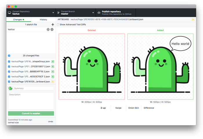 Kaktus - Sketch versioning