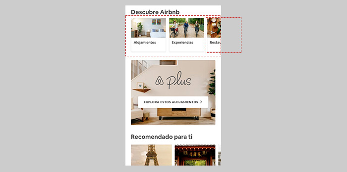 Principio de cierre (Gestalt) - Airbnb
