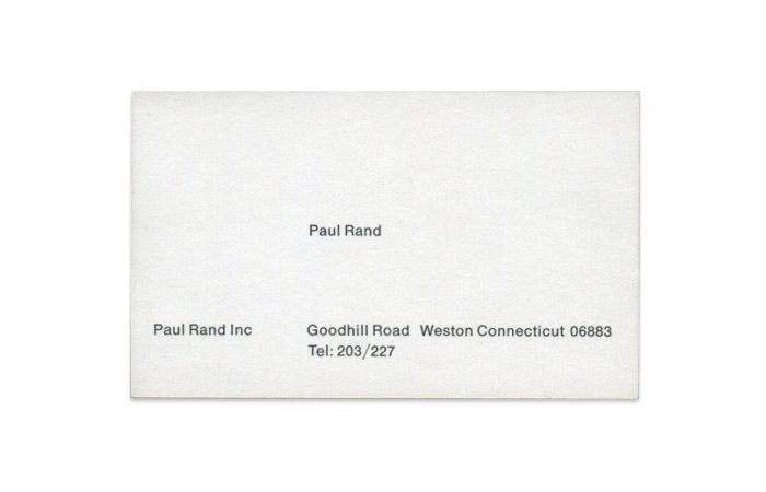 Tarjeta Paul Rand