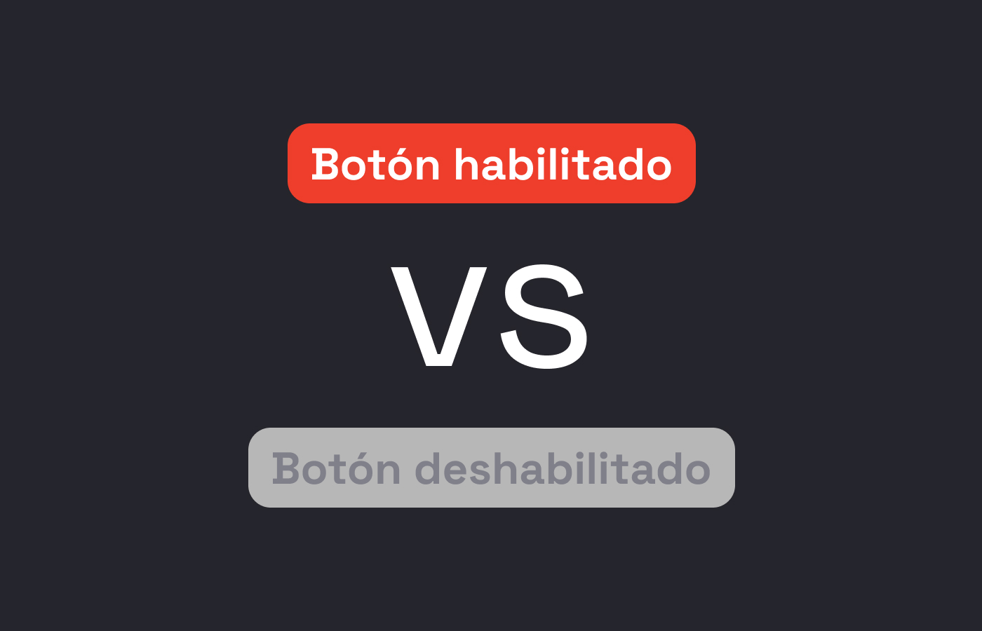 Botones deshabilitados en diseño UX/UI